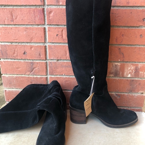 lucky brand tall black boots
